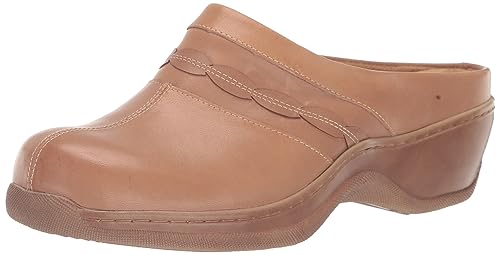 SoftWalk Damen Clogs, Hellbraun, 38 EU Weit von Softwalk