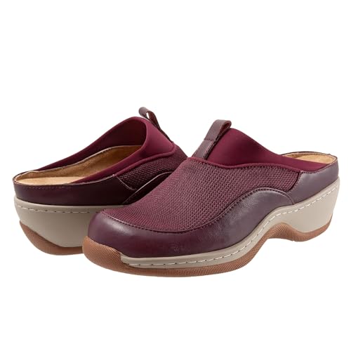 SoftWalk Damen Clogs Hausschuh, Burgunder, 37.5 EU von Softwalk