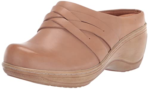 SoftWalk Damen Clogs Holzschuh, Hellbraun, 44 EU X-Weit von Softwalk