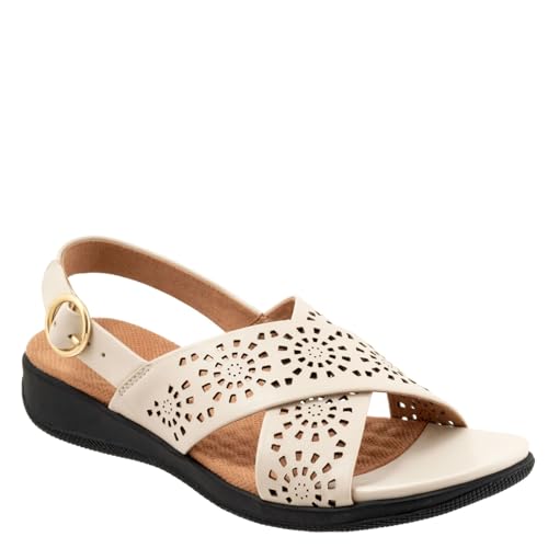 SoftWalk Damen Tillman Sling Perf Sandale, Knochen, 37.5 EU von Softwalk