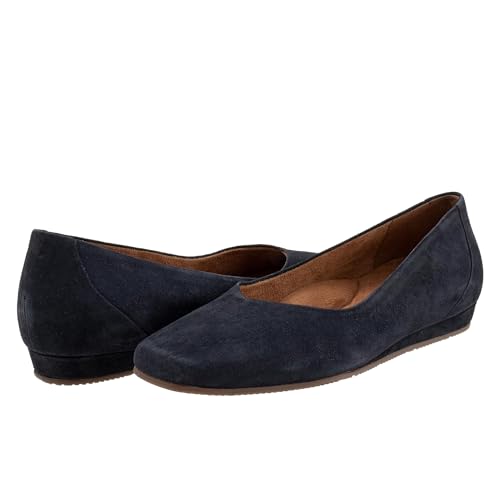 SoftWalk Damen Vellore Ballerinas, Marineblau mit Perlmutt, 41.5 EU Weit SoftWalk Damen Vellore Ballerinas, Marineblau mit Perlmutt, 41.5 EU Weit von Softwalk