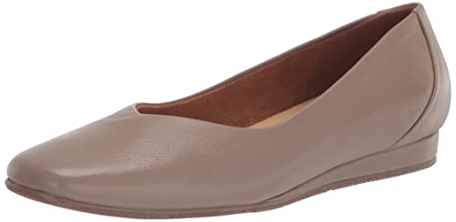SoftWalk Damen Vellore Ballerinas, Taupe getrommelt, 39.5 EU Weit von Softwalk