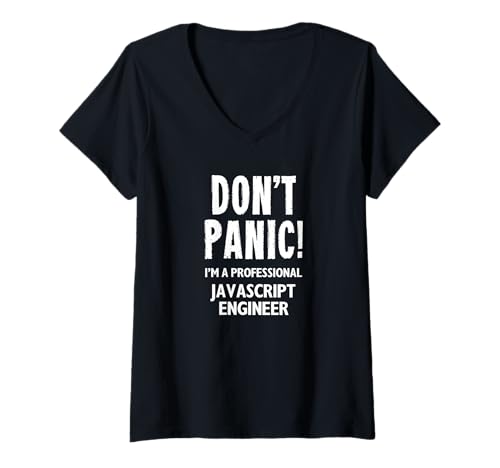 Damen JavaScript-Ingenieur T-Shirt mit V-Ausschnitt Damen JavaScript-Ingenieur T-Shirt mit V-Ausschnitt von Software & Dev T-Shirts & Gifts
