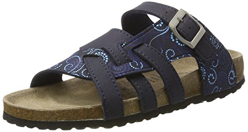 Softwaves Damen 274 147 Pantoletten, Blau (Navy Multi), 41 EU von Softwaves