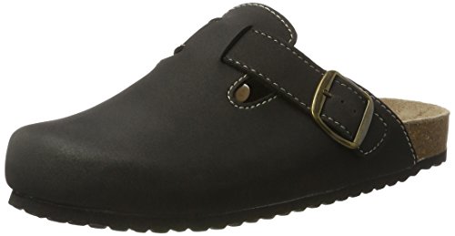 Softwaves Herren Schuhe Hausschuhe 176 002 Leder 2 Farben (47 EU, Schwarz) von Softwaves