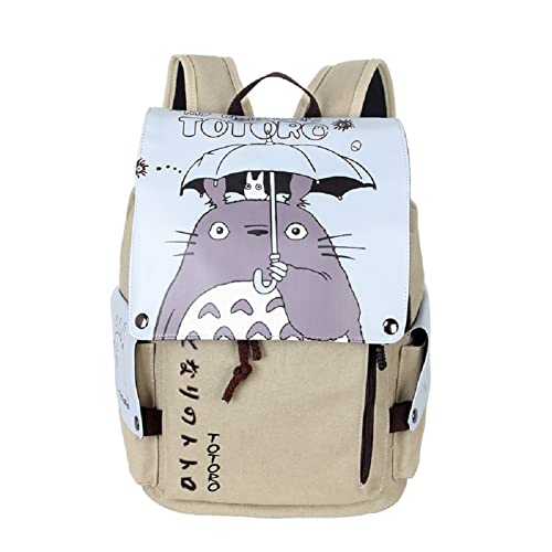 Sohaon Anime Canvas College Rucksack Daypack Schultasche Büchertasche Schultertasche Backpack Bag Katze,Set-2 von Sohaon