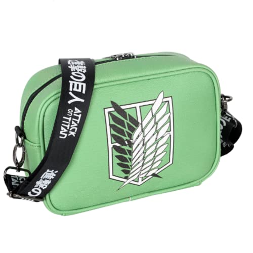 Sohaon Anime Handtasche Umhängetasche Crossbody Abendtasche Citytasche Schultertasche Handbag mit breitem Schultergurt AOT von Sohaon