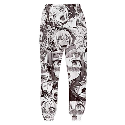Sohaon Anime Unisex Cosplay 3D Lustige Joggers Hosen Pants Cartoon Harajuku Otaku Trousers O-Face Jogginghose XXL von Sohaon