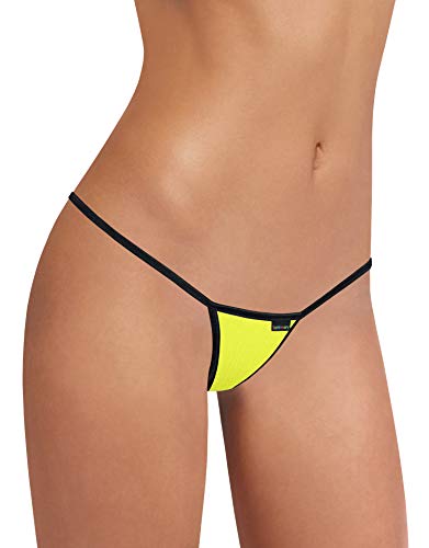 Sohimary 437 Damen Mini String Tanga XS S M 32 34 36 38 Gelb von Sohimary