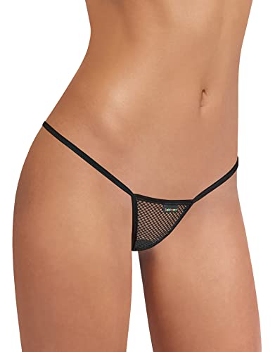 Sohimary 542 Damen Mini Netz String Tanga XS S M 32 34 36 38 Schwarz von Sohimary