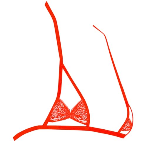 Sohimary 239 Damen Mini Offen Spitze BH XS S M 32 34 36 38 Rot von Sohimary