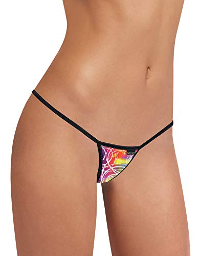 Sohimary 403 Damen Mini Glitzer String Tanga XS S M 32 34 36 38 Mehrfarbig von Sohimary