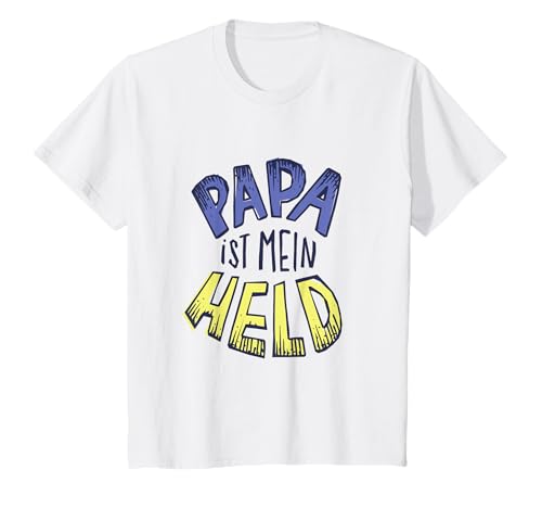 Kinder Papa Ist Mein Held Geschenk an Papa Sohn Tochter T-Shirt von Sohn Tochter Geschenke Co.