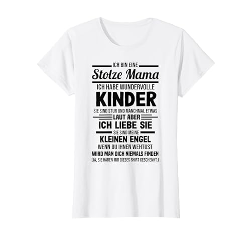 Ich Bin Stolze Mama Shirt Sohn Tochter Mutter T-Shirt von Sohn Tochter Mama Geschenk
