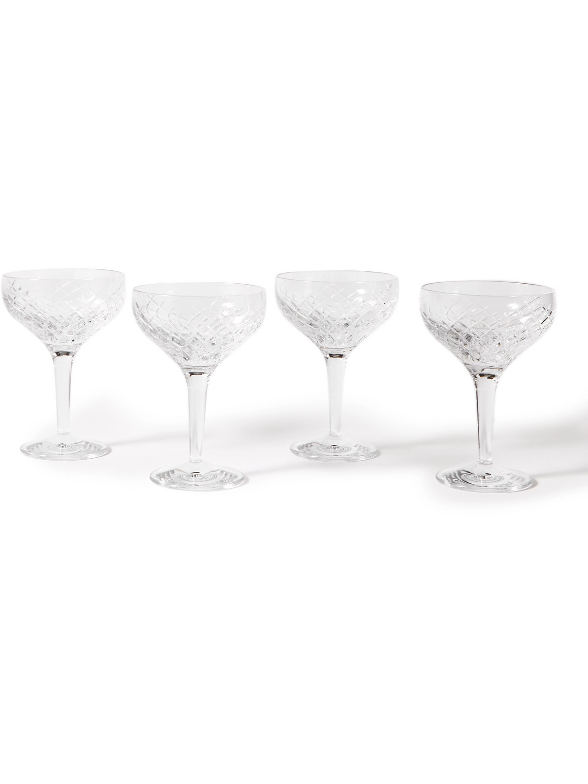 Soho Home - Barwell Set of Four Crystal Coupe Glasses - Men - Neutrals Soho Home - Barwell Set of Four Crystal Coupe Glasses - Men - Neutrals von Soho Home