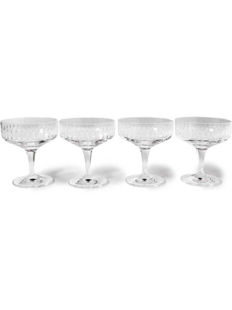 Soho Home - Roebling Set of Four Crystal Champagne Coupes - Men - Neutrals von Soho Home