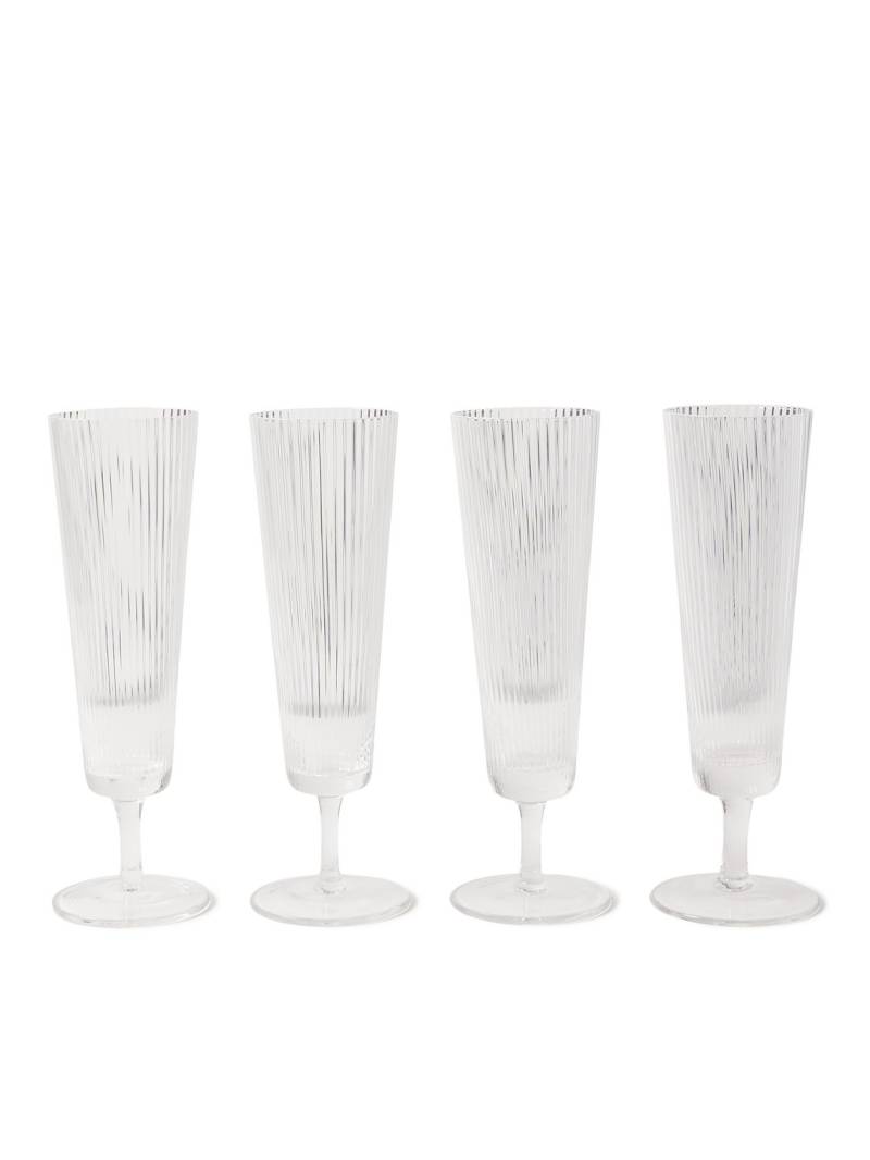 Soho Home - Set of Four Champagne Flutes - Men - Neutrals von Soho Home