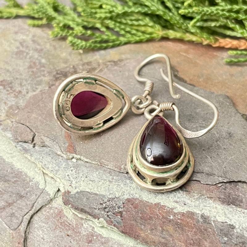 Vintage 925 Sterling Silber Handgefertigte Ohrringe. Ohrringe.antike Retro Ohrringe - 5364 von Sohofinds