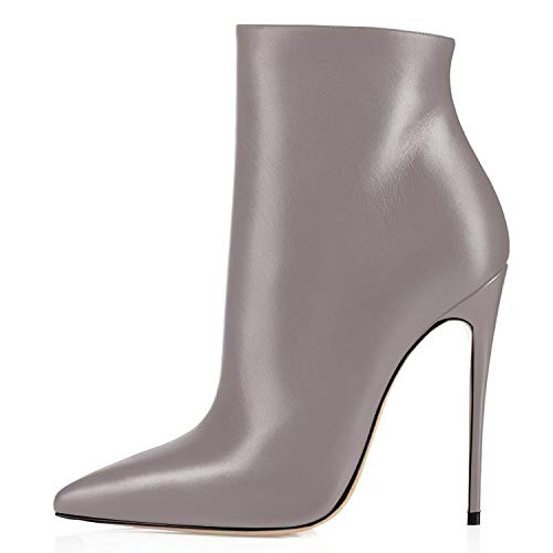 Soireelady Damen Winterstiefel Stiletto Zipper High Heels Short Shoe Ankle Boots | 12cm hohe Absätze | Spitzschuh Stiefel mit kurzem Schaft und Absätzen Soireelady Damen Winterstiefel Stiletto Zipper High Heels Short Shoe Ankle Boots | 12cm hohe Absätze | Spitzschuh Stiefel mit kurzem Schaft und Absätzen von Soireelady