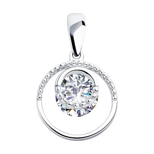 Kettenanhänger Anhänger Kette Silberanhänger Charm 925 Sterling Silber mit Zirkonia Steinen Echtschmuck Halsschmuck bei Secretfoyou von Sokolov