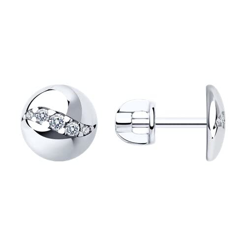 Ohrringe Ohrstecker Sterling Silber Zirkonia Stein Ohrschmuck Echtschmuck bei Secretforyou von sokolov