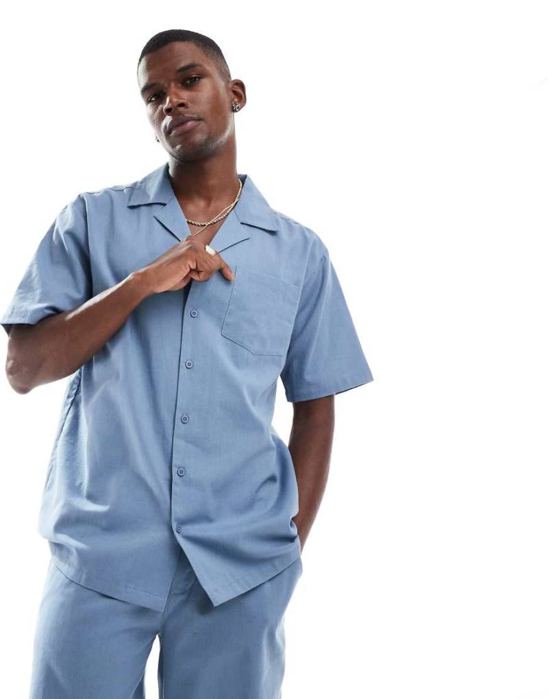 Sol Beach - Strandhemd aus Leinen in Schiefergrau von Sol Beach