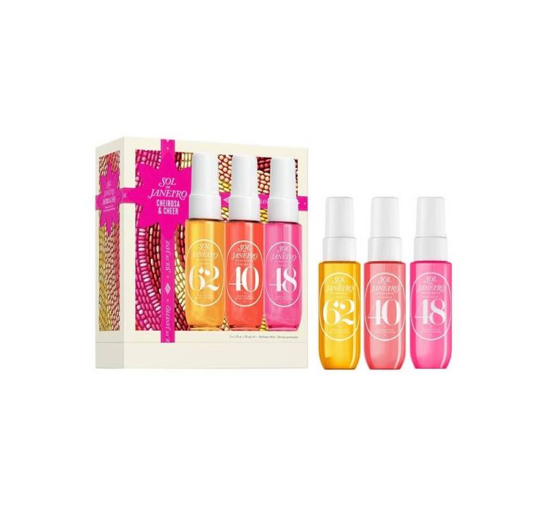 Sol de Janeiro Gesichts- und Körperspray Sol de Janeiro Brazilian Crush Body Mist Set – 3×30 ml, 3-tlg., 3×30 ml Body Mist Set – Kultdüfte 62, 40 & 48 in Travel Size von Sol de Janeiro
