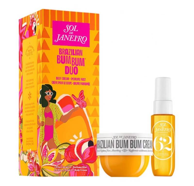 Sol de Janeiro Pflege-Geschenkset Sol de Janeiro Rio Body Retreat Set​ Perfekt als Überraschung in der Weihnachtszeit verschenken, 2-tlg., Luxuriöses Pflegeset mit Cheirosa 62 Duft für straffe, duftende Haut​ von Sol de Janeiro