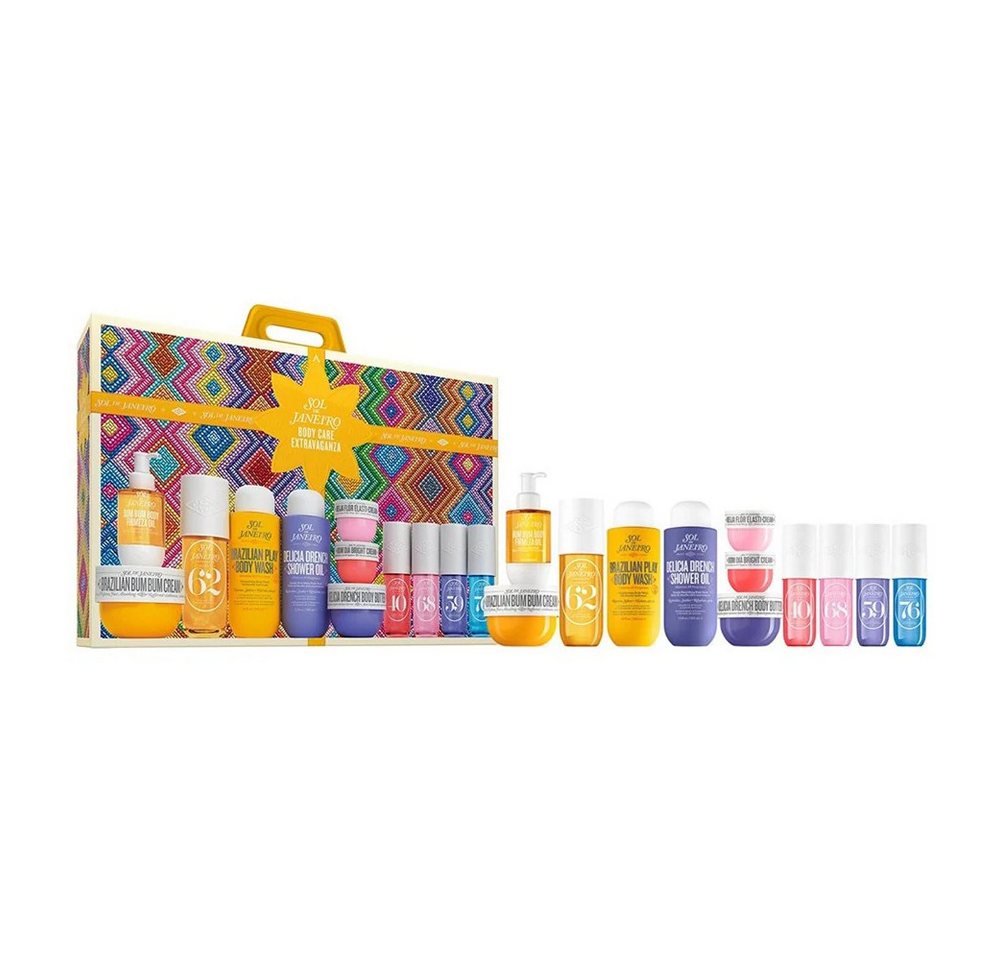 Sol de Janeiro Pflege-Geschenkset Sol de Janeiro Body Care Extravaganza – 12-teiliges Set, 12-tlg., 12-teilig: 5 Mists, 3 Cremes, Duschgel, Duschöl, Öl & Body Butter von Sol de Janeiro