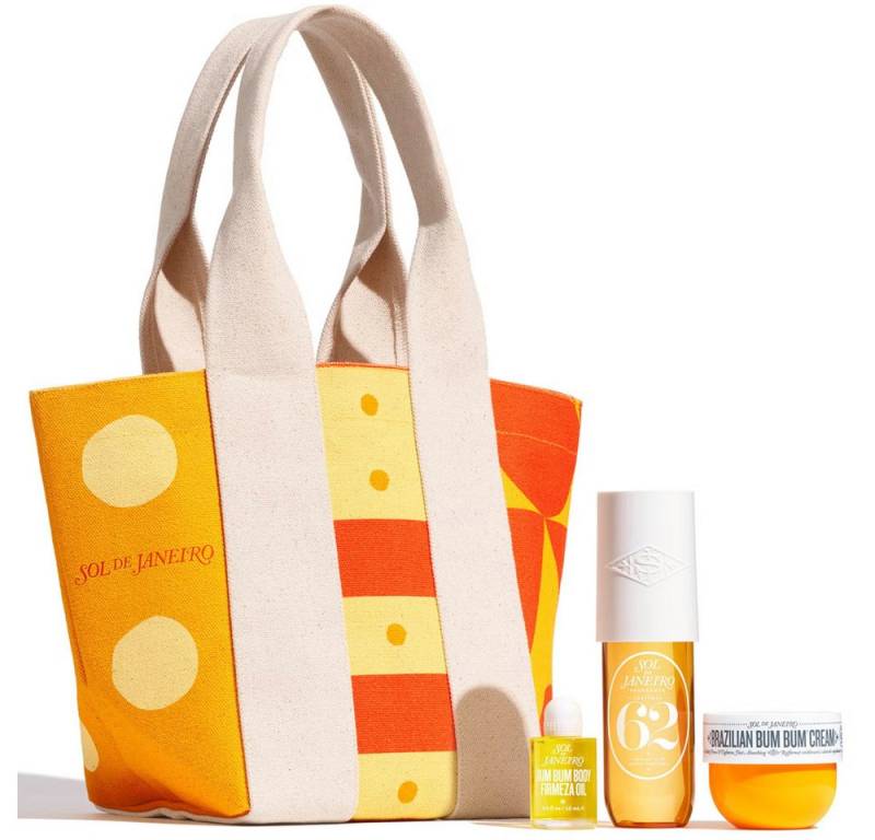 Sol de Janeiro Pflege-Geschenkset Sol de Janeiro – The Sol Tote Body Essentials – Pflegeset im Beutel, Bietet luxuriöse Körperpflege in einem stylischen Beutel. von Sol de Janeiro