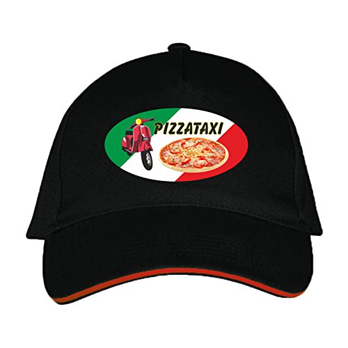 Sol's / Fassbender-Druck Basecap mit Pizzataxi Bedruckt (Pizzataxi Schwarz) von Sol's / Fassbender-Druck