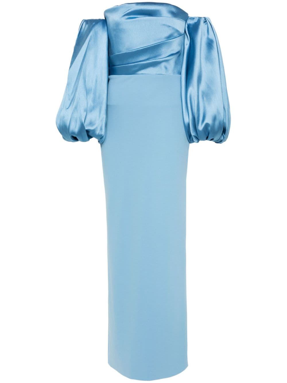 Solace London Carmen Maxikleid aus Krepp - Blau von Solace London