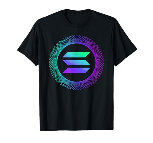Colorful Solana Crypto Coin Logo | Herren Damen Solana SOL T-Shirt von Solana Crypto Clothing