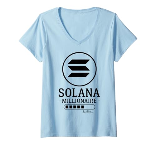 Damen Solana Millionaire Wird geladen T-Shirt mit V-Ausschnitt von Solana Tees & Apparel Co