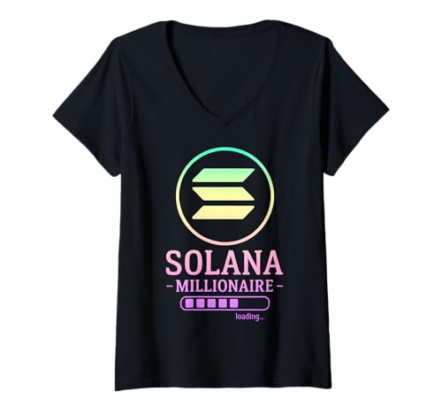 Damen Solana Millionaire Wird geladen T-Shirt mit V-Ausschnitt Damen Solana Millionaire Wird geladen T-Shirt mit V-Ausschnitt von Solana Tees & Apparel Co
