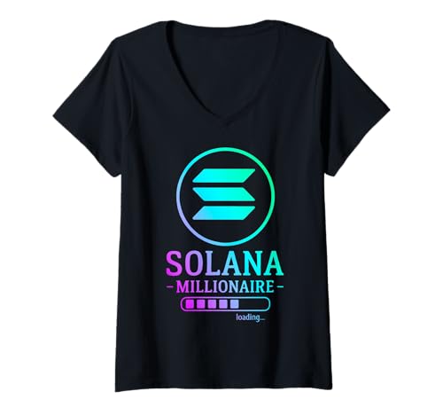 Damen Solana Millionaire Wird geladen T-Shirt mit V-Ausschnitt von Solana Tees & Apparel Co