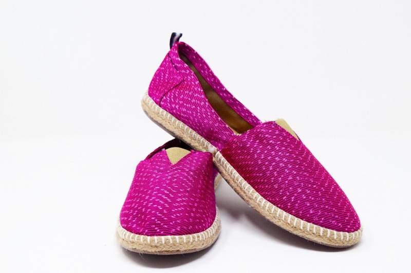 Alpargata Slip-On, Rosa Schuhe, Rebozo Handgemachte Schuhe von Solanoexp