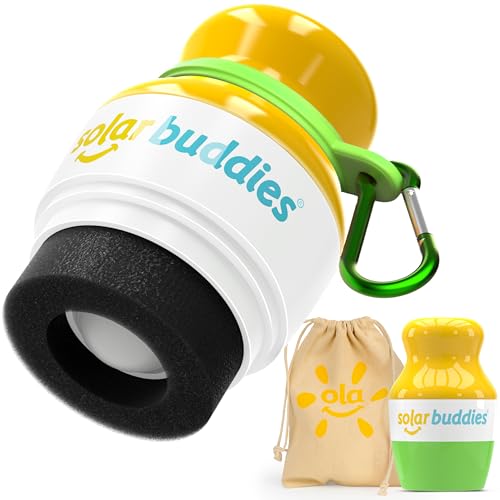 Bag Bundle Set For Solar Buddies Refillable Roll On Sunscreen Suncream Applicator Bag Bundle With Applicator Carabina Clip For Families, Kids, Adults, Travel Set (Green) von Solar Buddies