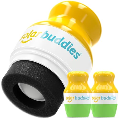 Solar Buddies Sonnencreme-Applikator - Grün 2x - Nachfüllbarer Roll-on Schwammapplikator für Sonnencreme, Sonnenmilch & Lotion für Kinder, Erwachsene & Familien - Fasst 100ml von Solar Buddies