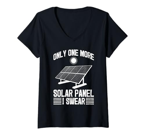 Damen Solar NUR NOCH EINE PV ANLAGE VERSPROCHEN Lustig Sonnenkraft T-Shirt mit V-Ausschnitt Damen Solar NUR NOCH EINE PV ANLAGE VERSPROCHEN Lustig Sonnenkraft T-Shirt mit V-Ausschnitt von Solar Shirt PV Anlage Solarenergie Ökostromhelden
