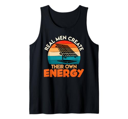 Ökostrom REAL MEN CREATE THEIR OWN ENERGY PV Anlage Tank Top Ökostrom REAL MEN CREATE THEIR OWN ENERGY PV Anlage Tank Top von Solar Shirt PV Anlage Solarenergie Ökostromhelden
