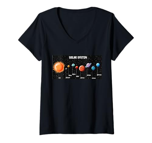 Damen Sonnensystem Astronauten Weltraum Videospiele Lustig Sarkastisch T-Shirt mit V-Ausschnitt Damen Sonnensystem Astronauten Weltraum Videospiele Lustig Sarkastisch T-Shirt mit V-Ausschnitt von Solar System Astronauts Space Video Games Humor