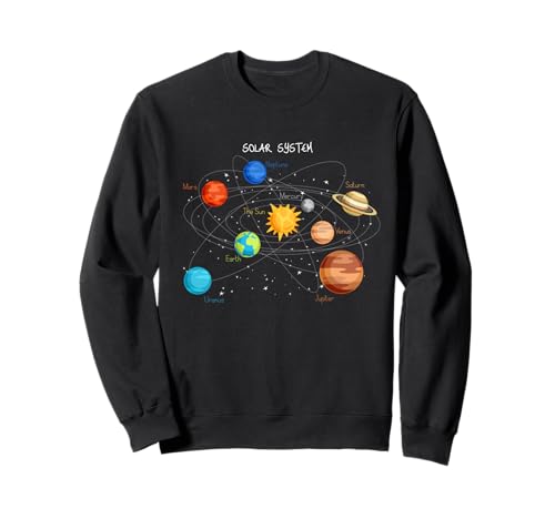 Sonnensystem – Sonne & Planeten Weltraum Astronomie Kinder Geschenk Sweatshirt von Solar System Designs