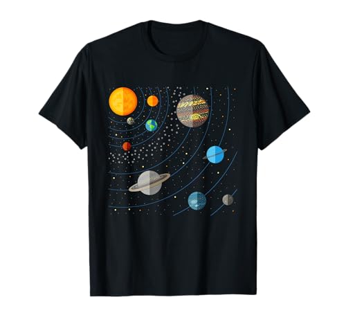 Solar System Shirt für Mädchen, Sonnensystem Shirt für Damen T-Shirt von Solar system shirt for kids, solar system for men