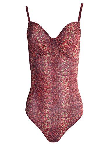 Solar Tan Thru Badeanzug rot/gelb 102923-52 Gr. 36 B-Cup von Solar