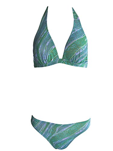Solar Tan Thru Neckholder-Triangel-Bikini grün, Gr. 40 B-Cup von Solar