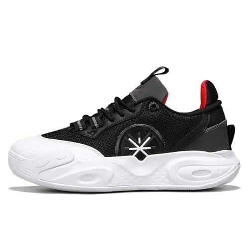 Solastride Herren-Basketballschuhe, rutschfest, atmungsaktiv, stoßdämpfend, verschleißfest, Rebound, Outdoor-Sport-Trainingsschuhe(Black,37 EU) von Solastride