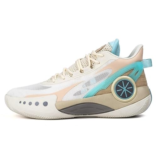 Solastride Herren-Basketballschuhe sind atmungsaktive, leichte, gepolsterte, Rutschhemmende, verschleißfeste und griffige Sport-Trainingsstiefel(Gray,37 EU) von Solastride