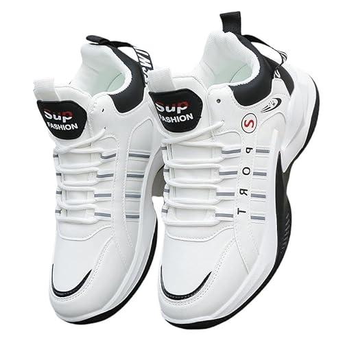 Solastride Herren-Basketballschuhe sind leichte, rutschfeste, verschleißfeste, stoßdämpfende, lässige und modische Sportstiefel(Black,41 EU) von Solastride