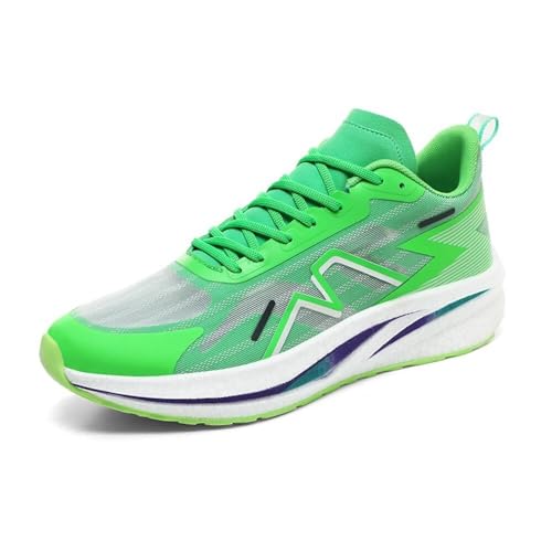 Solastride Unisex-Basketballschuhe mit atmungsaktivem Mesh, stoßdämpfendem Rückprall, rutschfestem Outdoor-Trainingslaufstiefel(Green,38 EU) von Solastride
